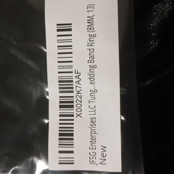 Tungsten carbide Wedding band size 13 - Picture 5 of 6